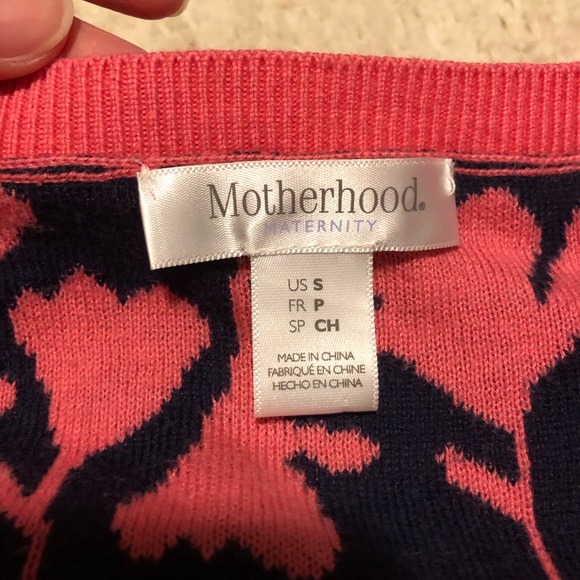Pink maternity sweater size S Motherhood brand - Picture 4 of 4